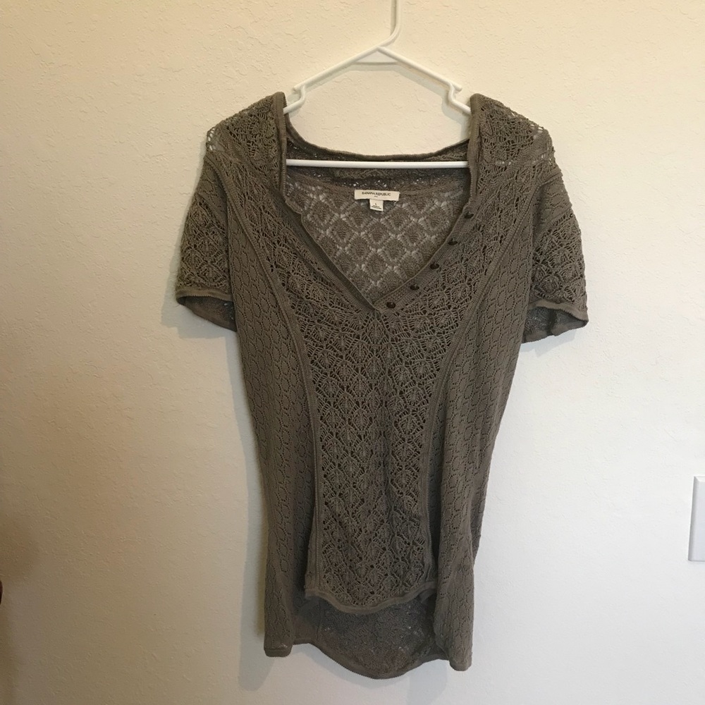 Banana Republic Crocheted Top